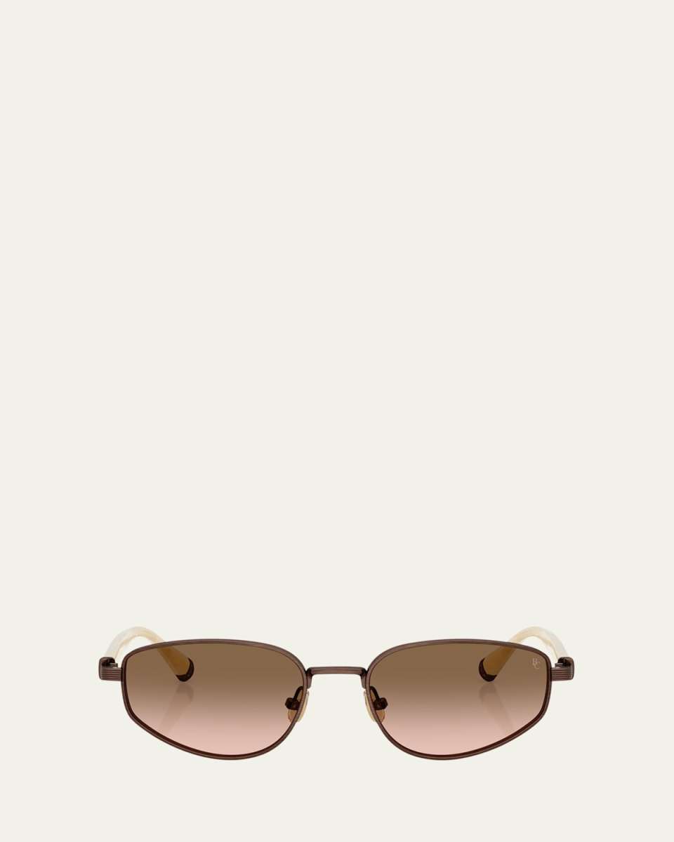 Titanium Oval Sunglasses